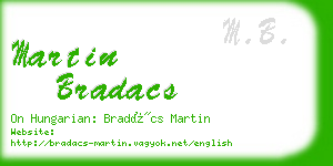martin bradacs business card
